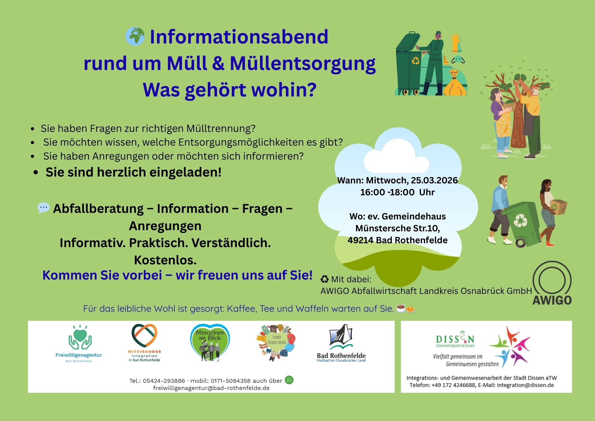 Plakat Informationsabend Müllentsorgung
